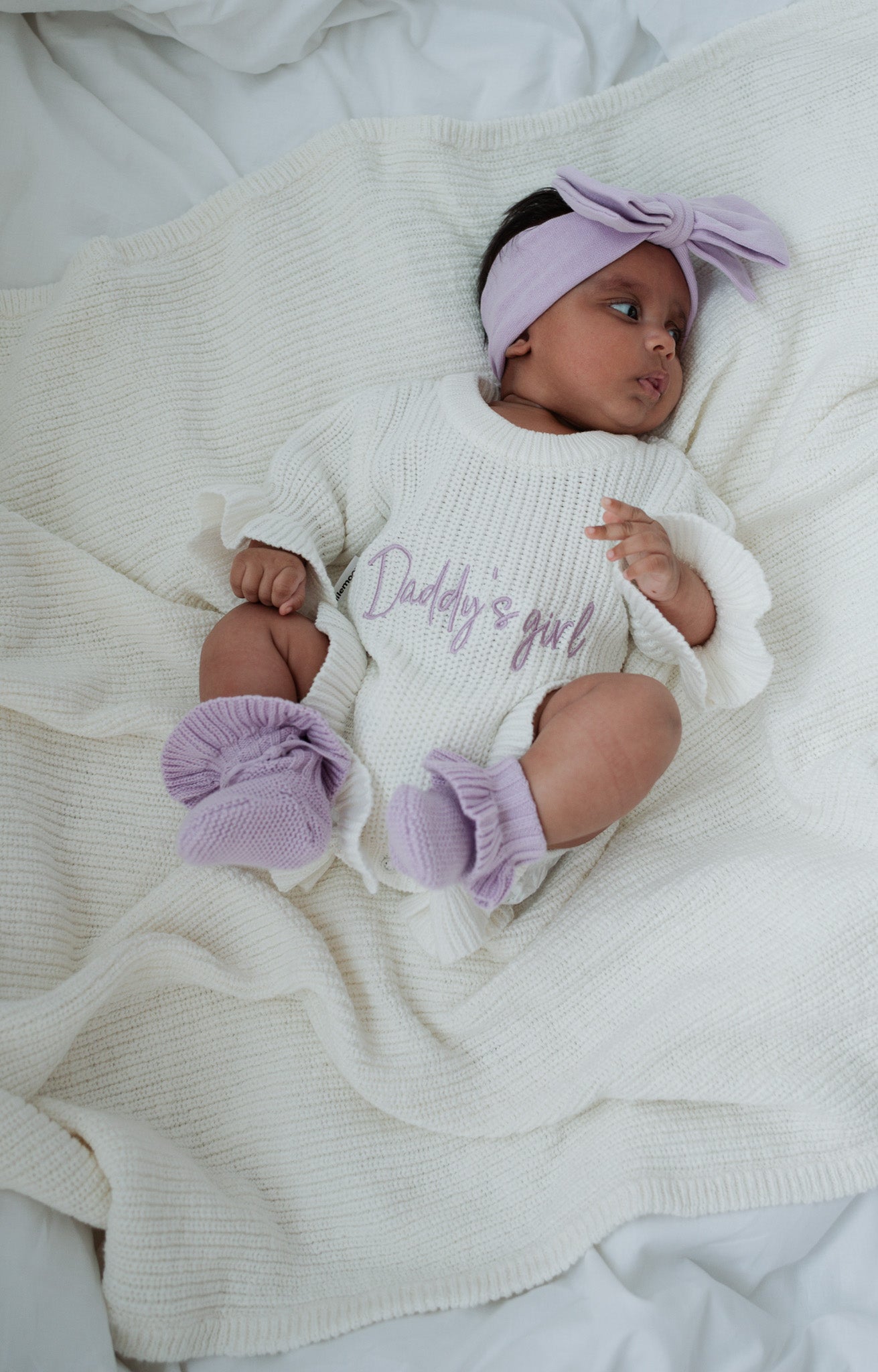 “Daddy’s girl” Bundel | Milky White &amp; Lavender Mist