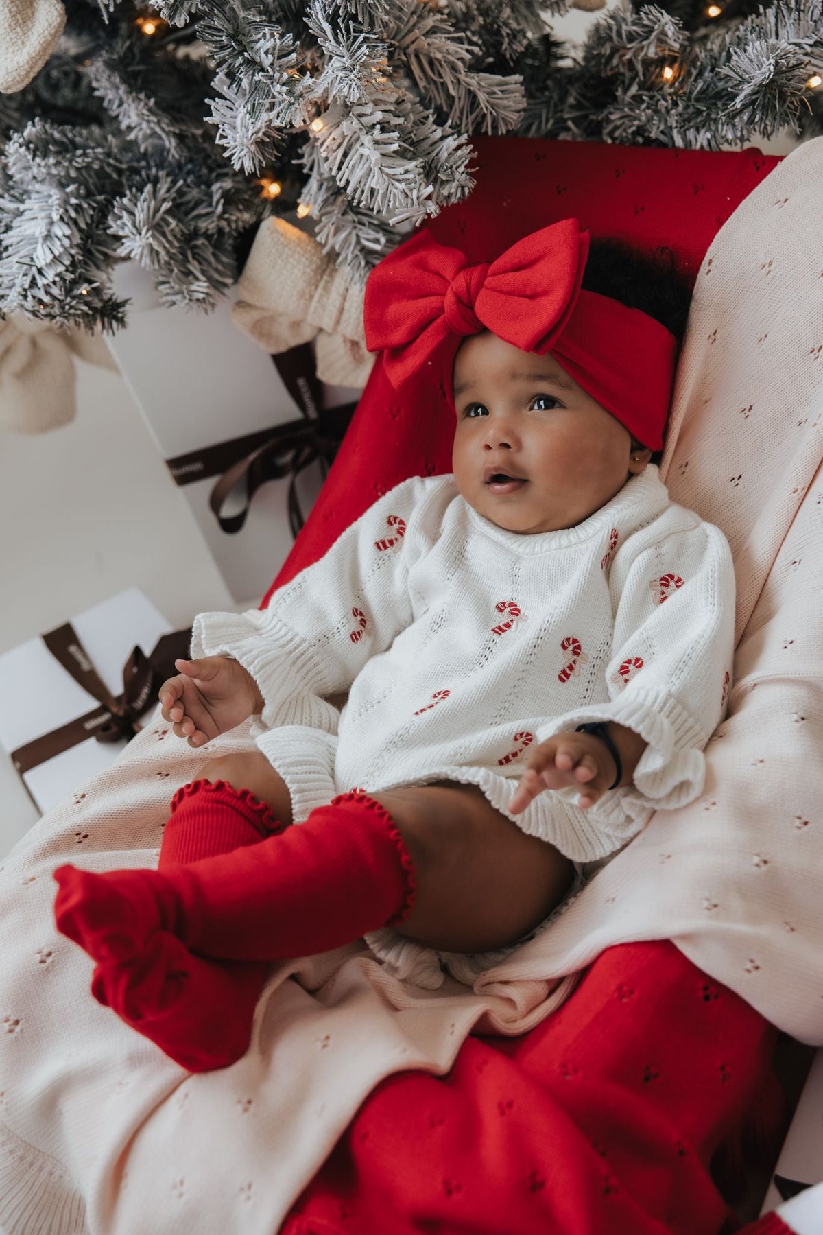 Romper Lily | Candy Cane Print